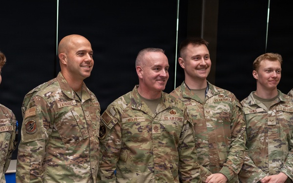 CMSAF David Wolfe holds all call at Joint Base San Antonio-Lackland