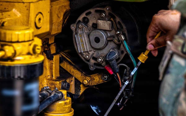 U.S. Army Soldiers conduct sustainment operations during Operation Epic Fury