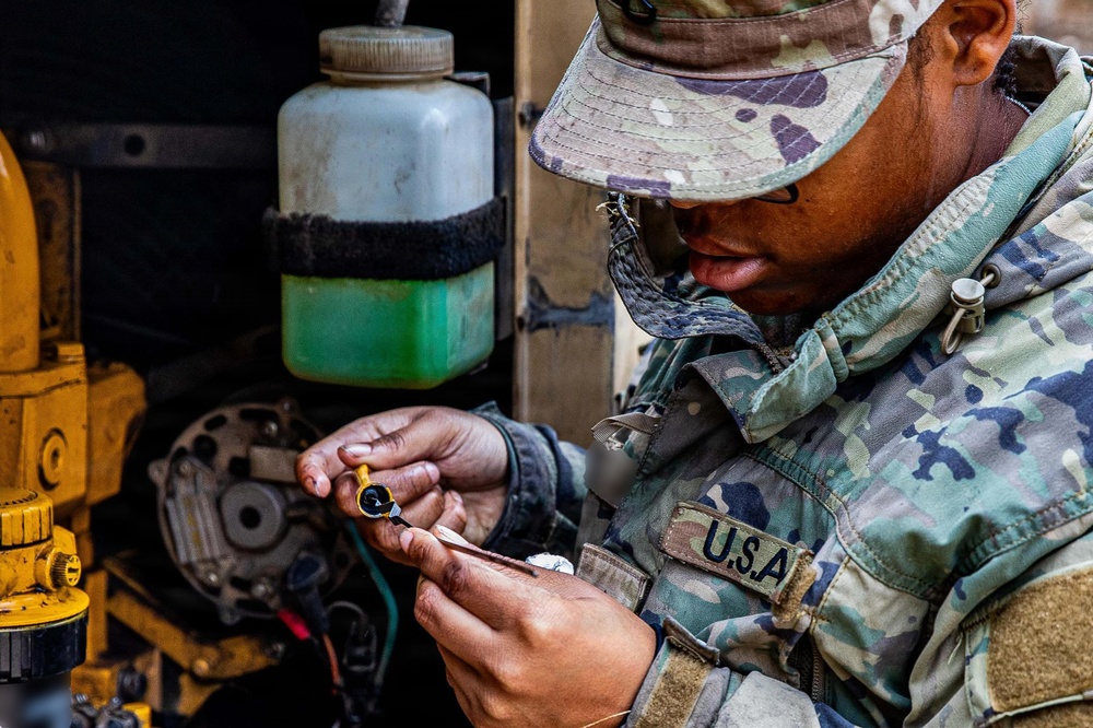 U.S. Army Soldiers conduct sustainment operations during Operation Epic Fury