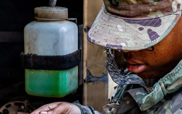 U.S. Army Soldiers conduct sustainment operations during Operation Epic Fury