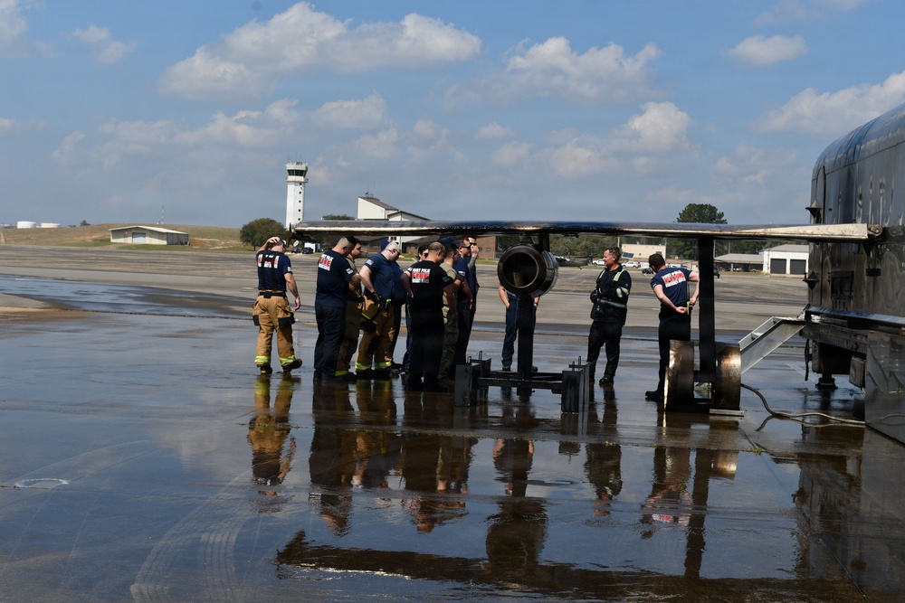 Fort Polk firefighters hone skills during Aircraft Live Fire training