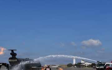 Fort Polk firefighters hone skills during Aircraft Live Fire training