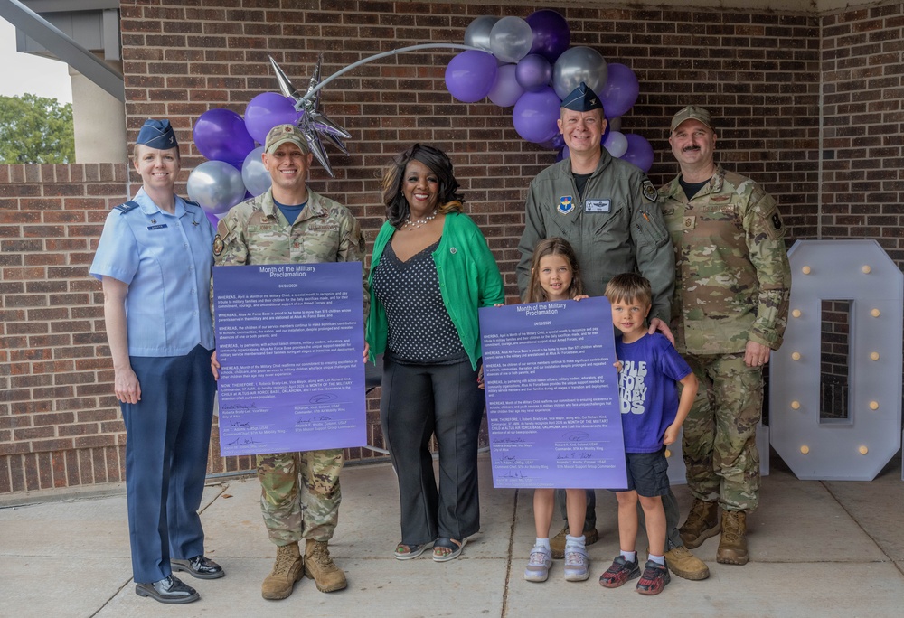 Purple Up and Parade On: Honoring Military Children at Altus AFB