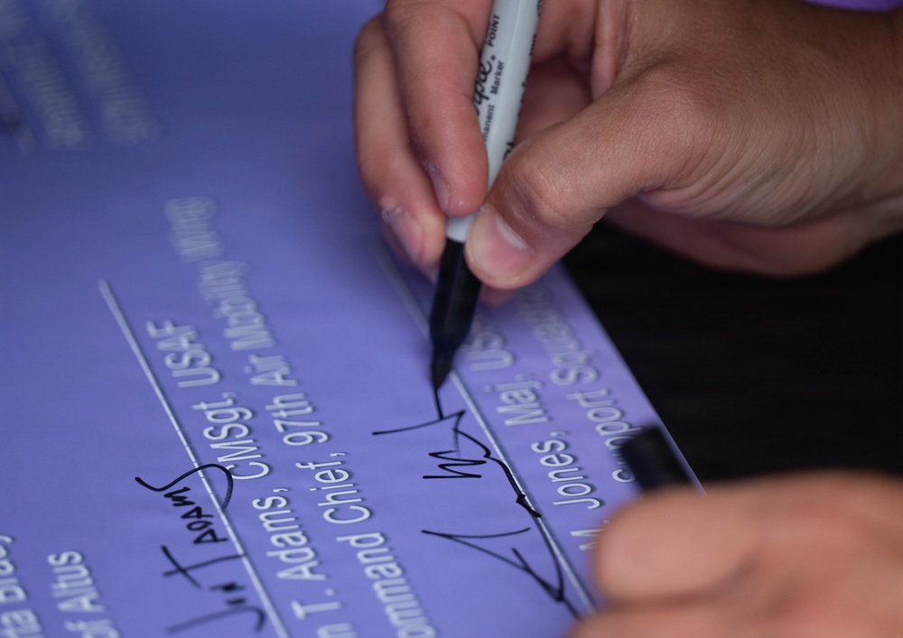 Purple Up and Parade On: Honoring Military Children at Altus AFB