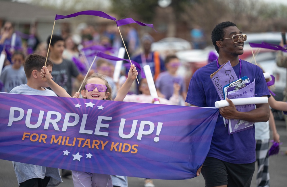 Purple Up and Parade On: Honoring Military Children at Altus AFB