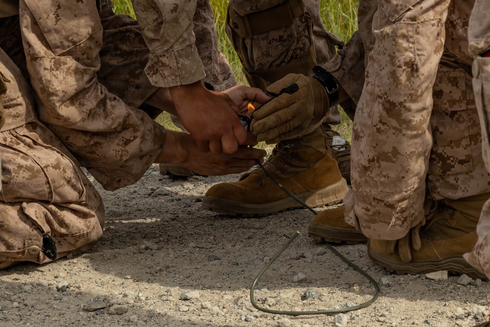 Turning Obstacles into Craters: Marines with 7th Engineer Support Battalion Conduct a Live-Fire Demolition Range