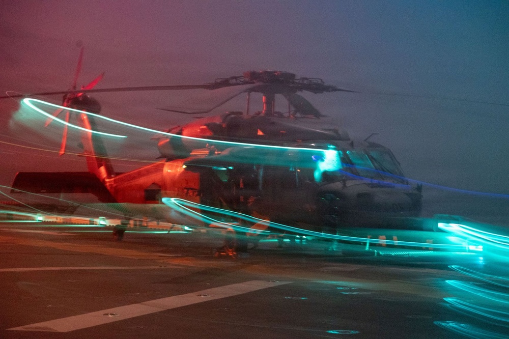 U.S. Marines conduct Night flight operations during Operation Epic Fury