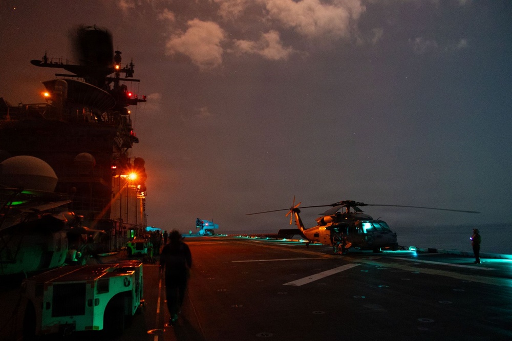 U.S. Marines conduct Night flight operations during Operation Epic Fury