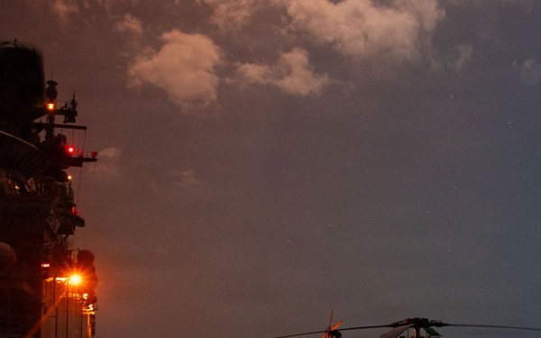 U.S. Marines conduct Night flight operations during Operation Epic Fury