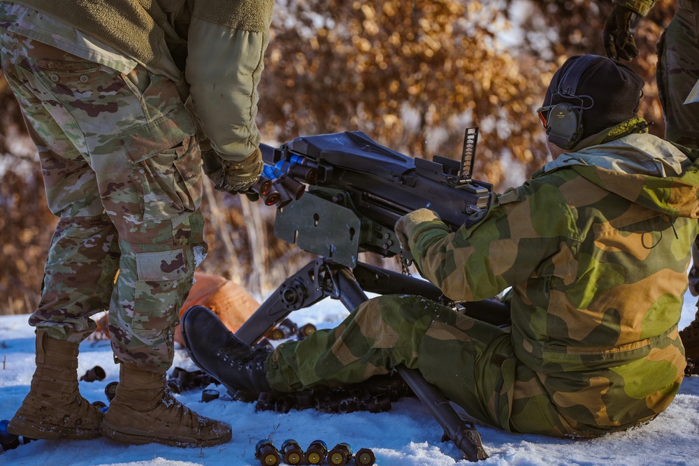 Norwegian Home Guard Fires MK-19 During NOREX53 at Camp Ripley
