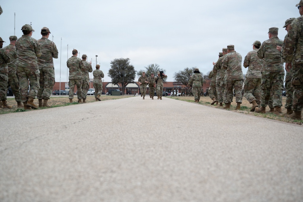 Inaugural Noncommissioned Officer Induction Ruck March