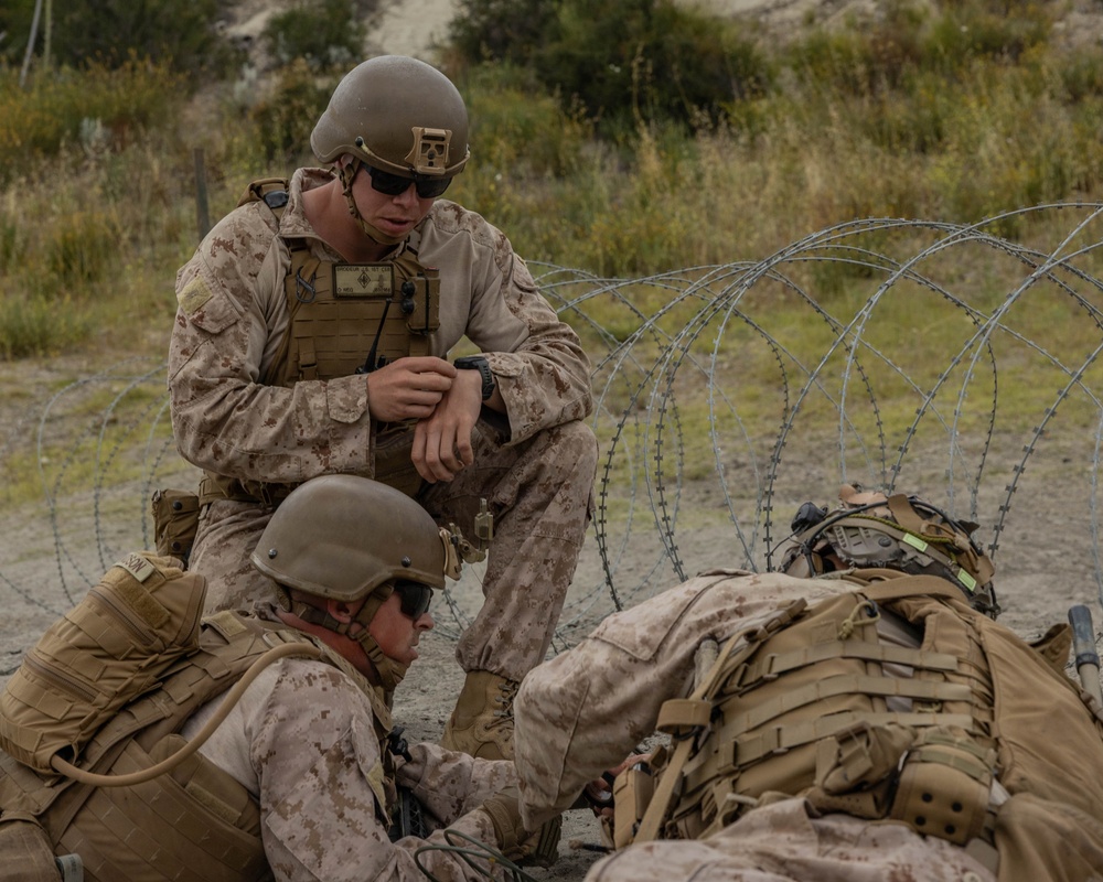 Turning Obstacles into Craters: Marines with 7th Engineer Support Battalion Conduct a Live-Fire Demolition Range