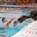 Airmen Swim in Uniform During German Armed Forces Proficiency Badge Assessment