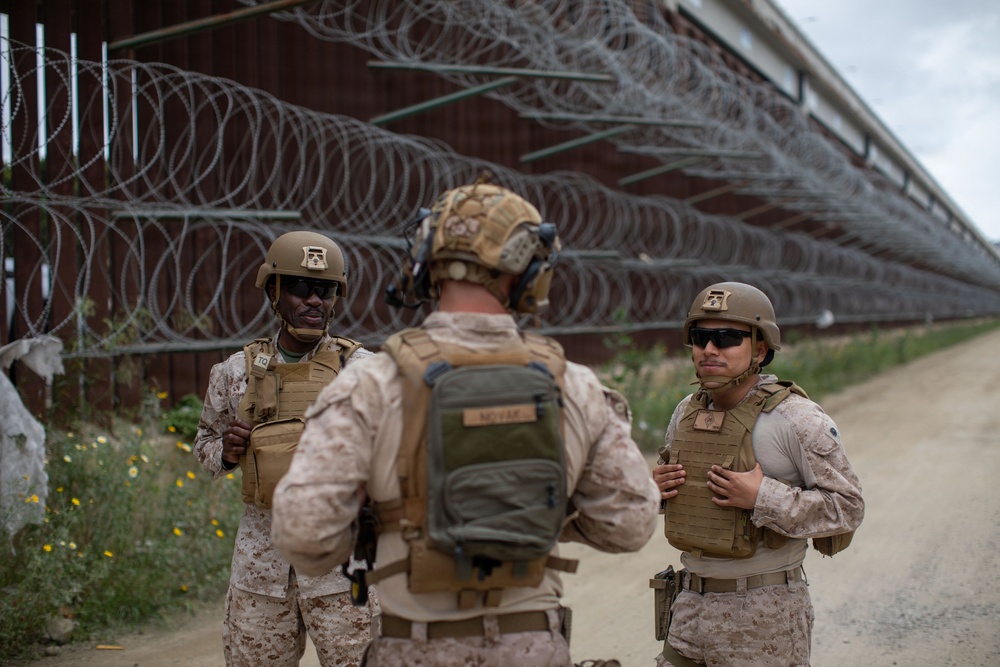 2Bn, 1st Marines Patrol along Imperial Beach