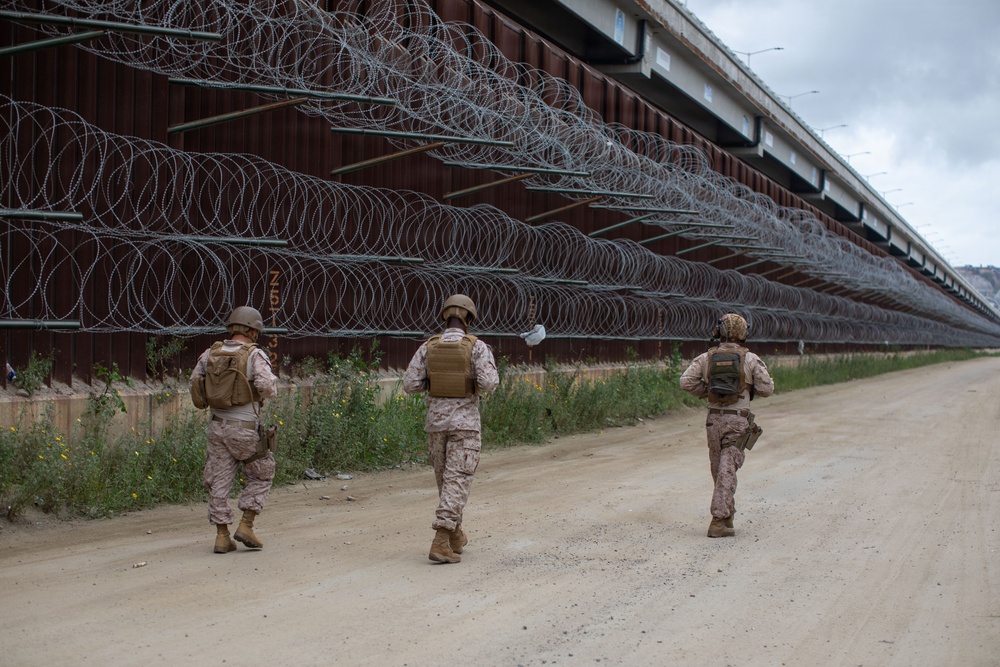 2Bn, 1st Marines Patrol along Imperial Beach