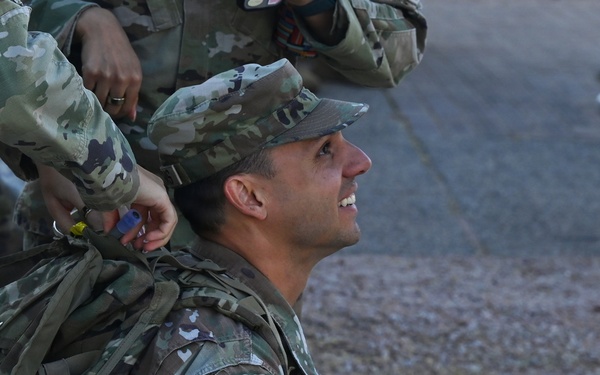 Airmen complete German Armed Forces Proficiency Badge assessment with 33-pound ruck
