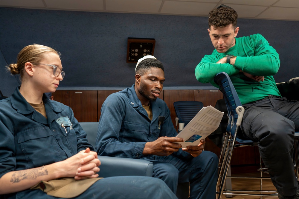 USS Theodore Roosevelt Religious Services