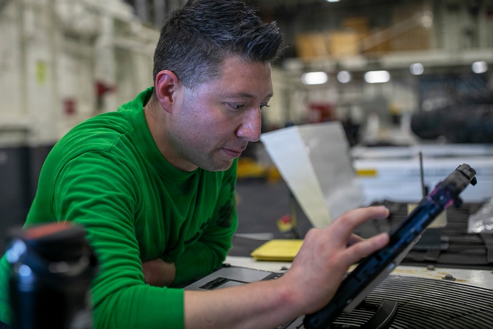 U.S. Sailors aboard USS Tripoli Support Operation Epic Fury