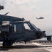 MH-60S Flight Operations aboard USS Tripoli during Operation Epic Fury
