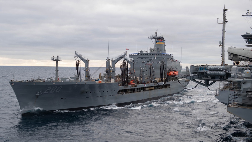 USS Theodore Roosevelt Refueling-at-Sea