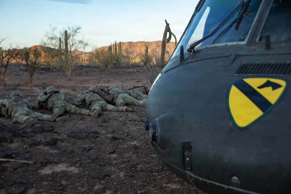 First Calvary Brigade Supports Southern Border Mission Through Air Movement