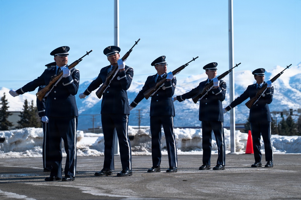 JBER celebrates new Honor Guard graduates