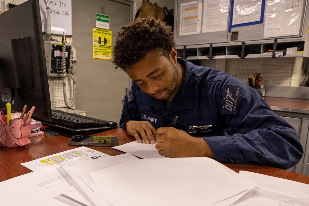 USS Stockdale conducts routine operations