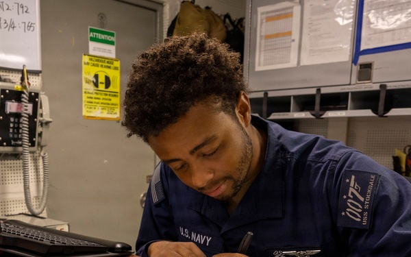 USS Stockdale conducts routine operations