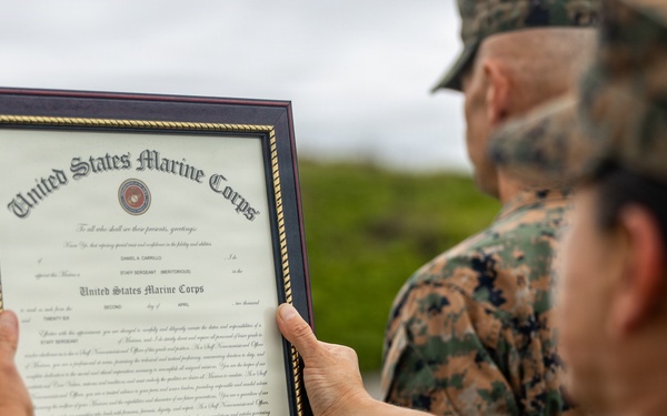 MARFORPAC admin NCO meritoriously promoted to SSgt