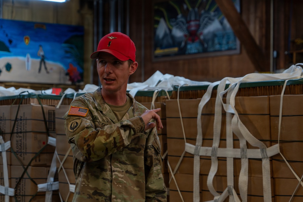 101st Division Sustainment Brigade Prepares Airdrop Supplies at Fort Polk