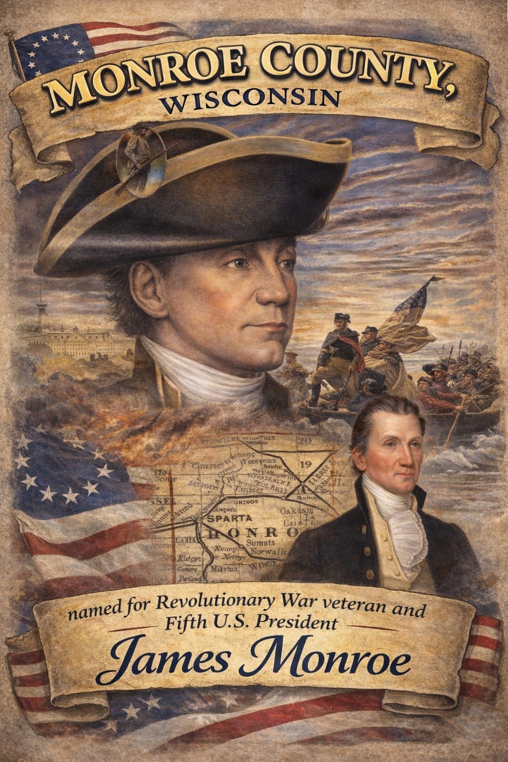 Wisconsin’s Monroe County: A county named for a president who served 250 years ago in Revolutionary War on ground still shaped by Soldiers who serve today