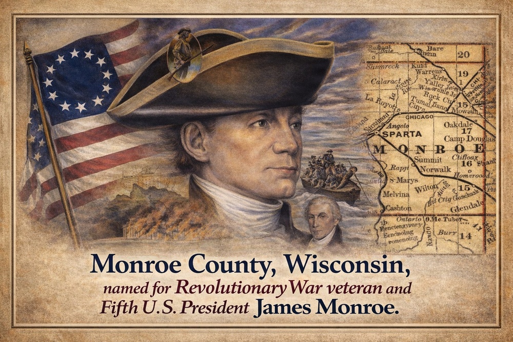 Wisconsin’s Monroe County: A county named for a president who served 250 years ago in Revolutionary War on ground still shaped by Soldiers who serve today