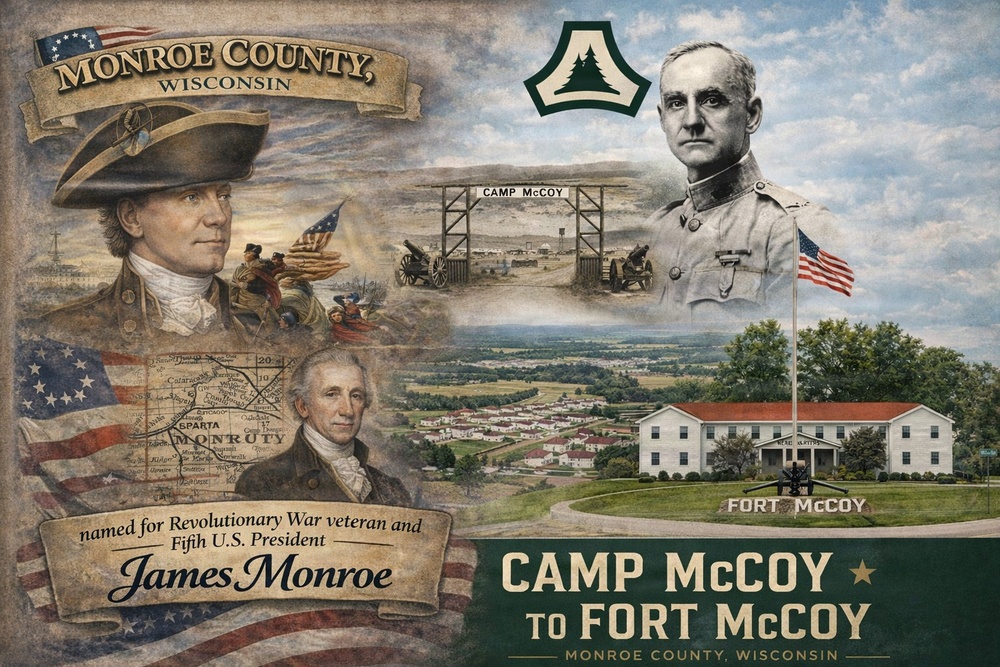 Wisconsin’s Monroe County: A county named for a president who served 250 years ago in Revolutionary War on ground still shaped by Soldiers who serve today
