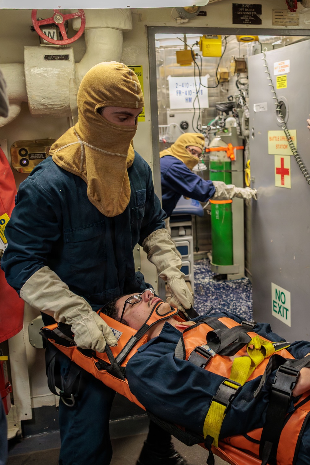 Medical Training Team Drill aboard the USS Gonzalez