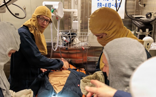 Medical Training Team Drill aboard the USS Gonzalez