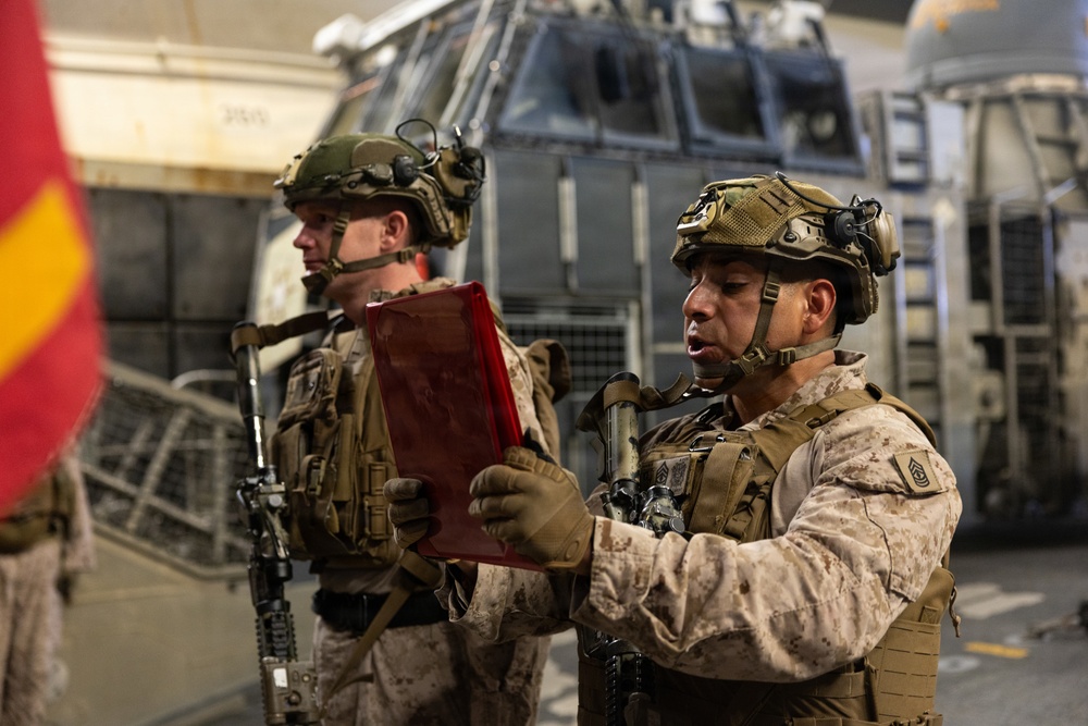 11th MEU Marines, Sailors Conduct Promotions Aboard USS Boxer
