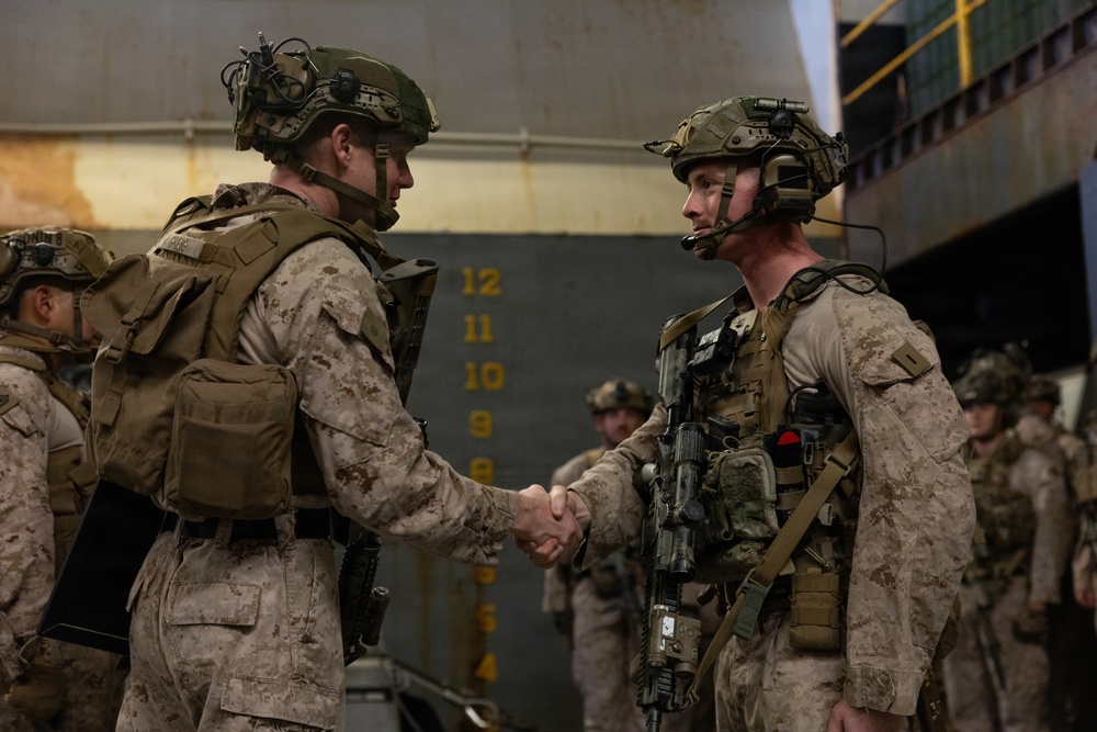 11th MEU Marines, Sailors Conduct Promotions Aboard USS Boxer
