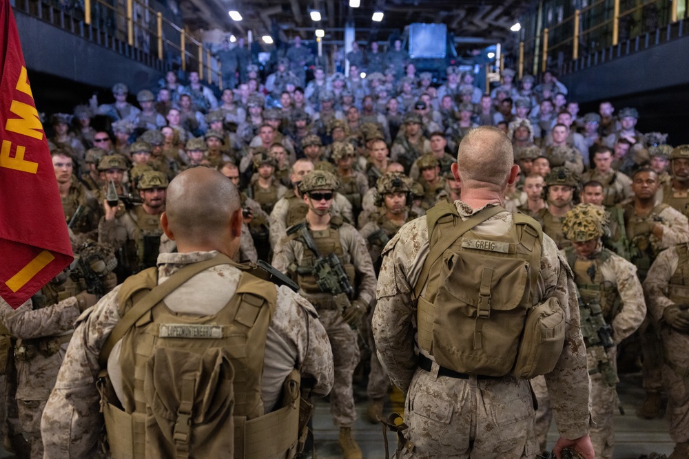 11th MEU Marines, Sailors Conduct Promotions Aboard USS Boxer
