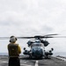 11th MEU Marines, Sailors conduct flight deck operations aboard USS Portland