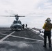 11th MEU Marines, Sailors conduct flight deck operations aboard USS Portland