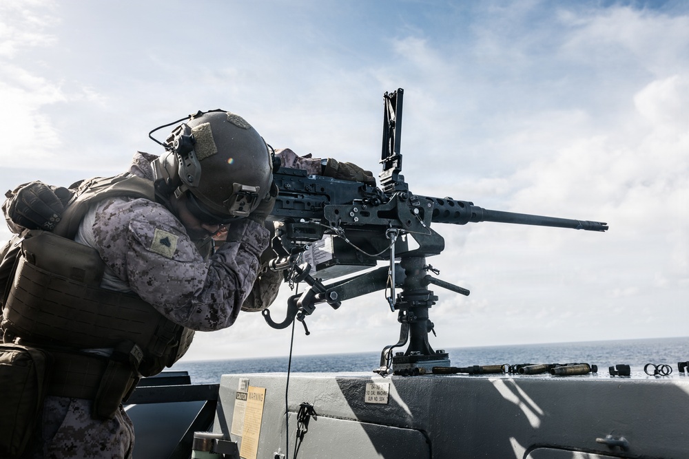 11th MEU Marines, Sailors Conduct a DATF Live-Fire Drill Aboard USS Portland