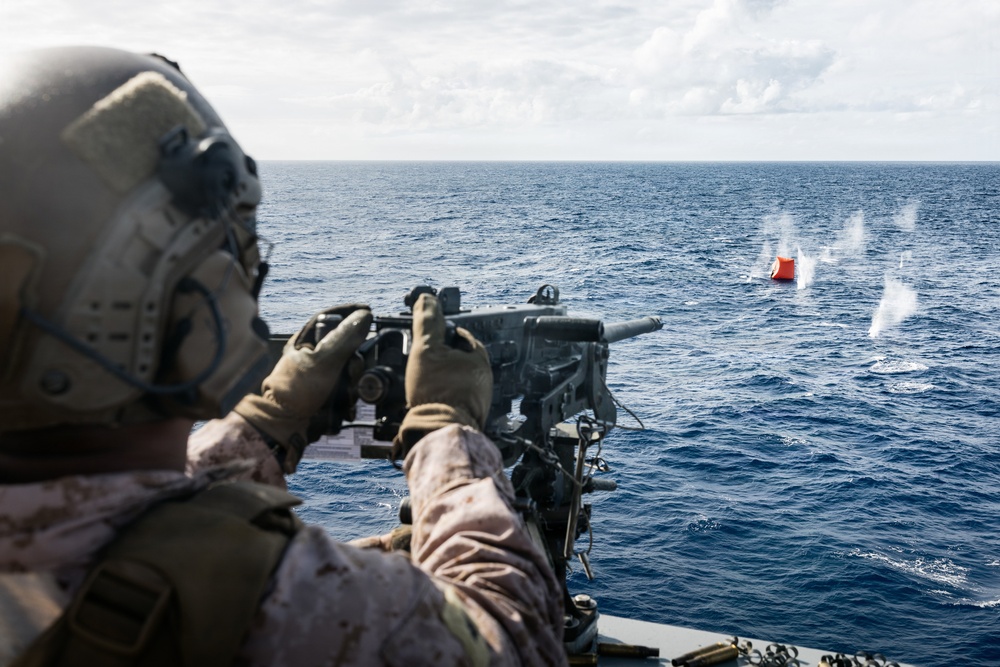 11th MEU Marines, Sailors Conduct a DATF Live-Fire Drill Aboard USS Portland