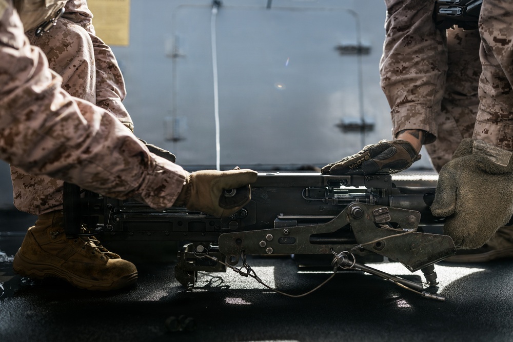 11th MEU Marines, Sailors Conduct a DATF Live-Fire Drill Aboard USS Portland