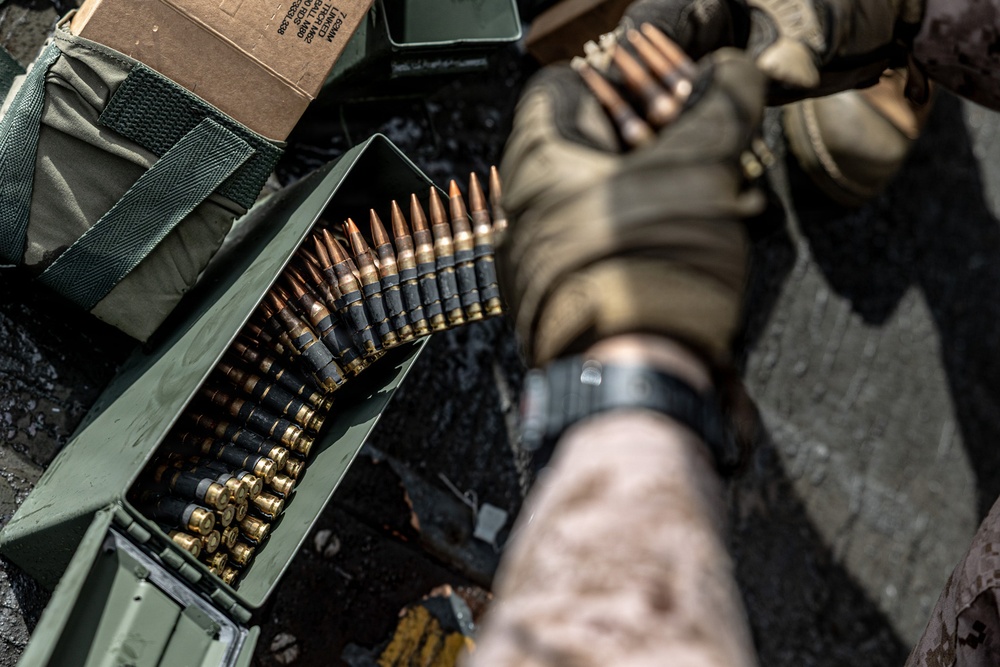 11th MEU Marines, Sailors Conduct a DATF Live-Fire Drill Aboard USS Portland