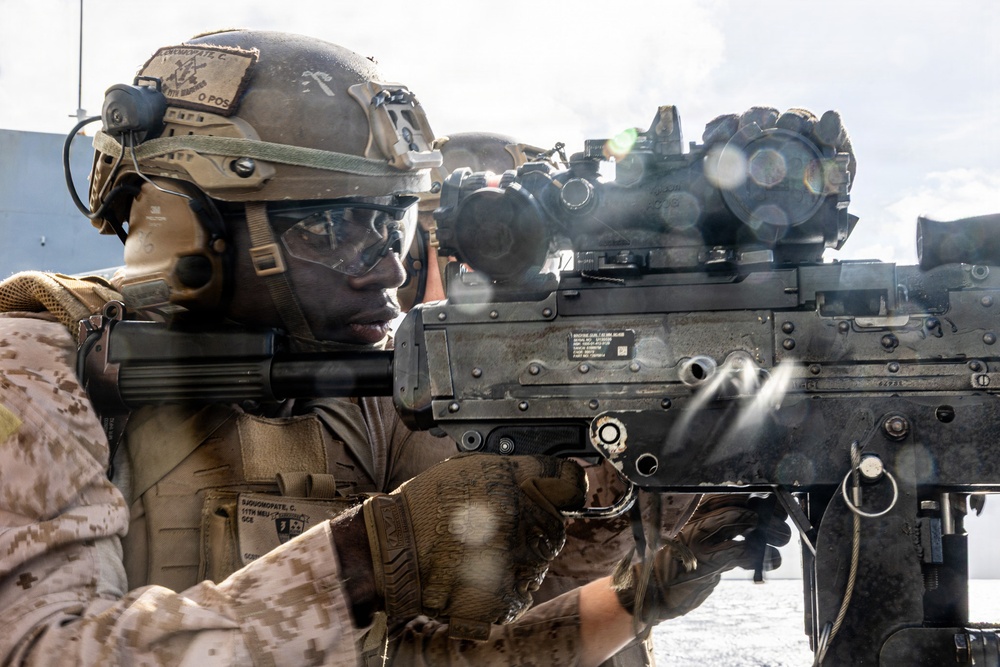 11th MEU Marines, Sailors Conduct a DATF Live-Fire Drill Aboard USS Portland