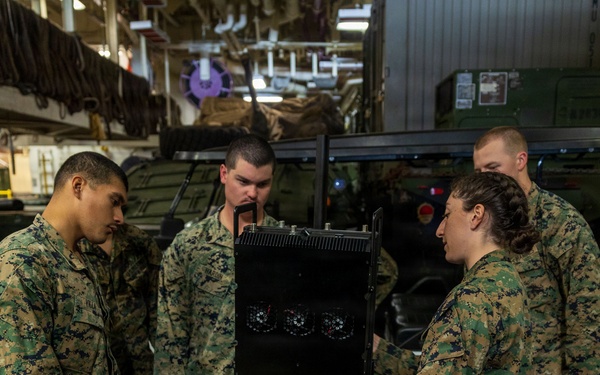 11th MEU Marines, Sailors Conduct  Counter-Unmanned aircraft System Equipment Training Aboard USS Boxer