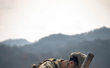 U.S. Marines and ROK Marines Fire Mortars During KMEP 26.1