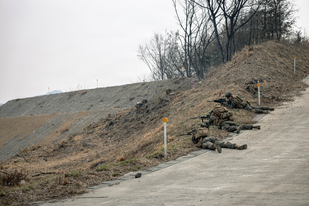 U.S. Marines Rehearse Dry Fire Squad Attacks During KMEP 26.1