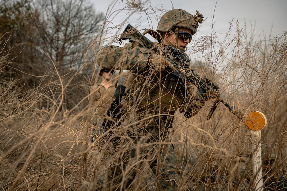 U.S. Marines Rehearse Dry Fire Squad Attacks During KMEP 26.1