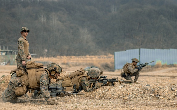 U.S. Marines Rehearse Dry Fire Squad Attacks During KMEP 26.1